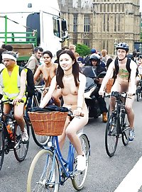 2015 UK Naked Bike Ride Asian Girls