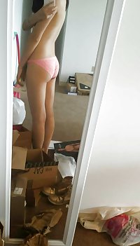 Chinese girl nude at home