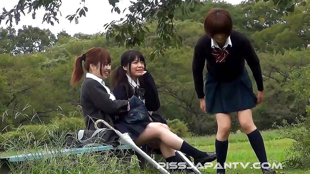 Naughty Asian girls peeing